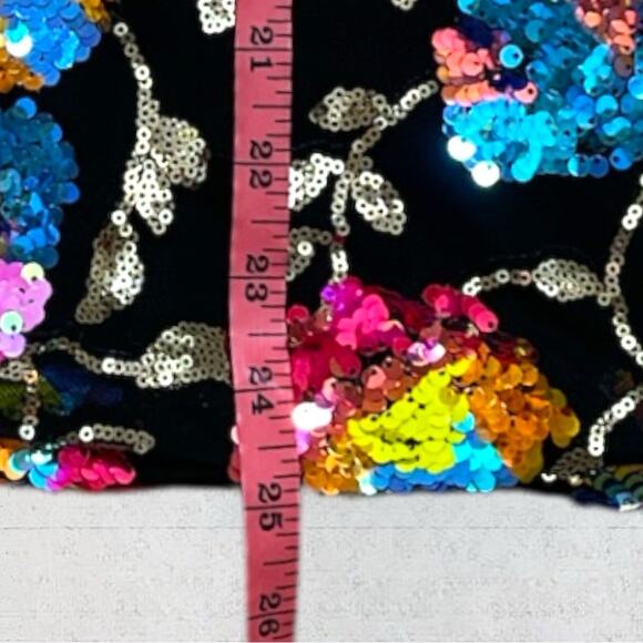 Lucy in the Sky Starstruck Strappy Multicolor Sequin Dress in Black Size XS - Picture 8 of 13